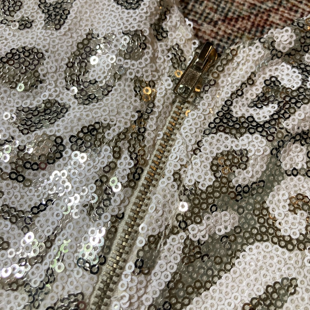 NWOT Sequin Animal Print Dress, Size Small - Picture 5 of 5